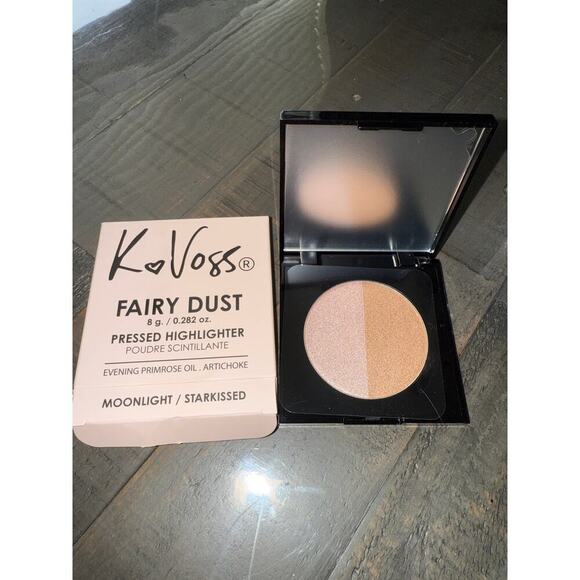 K Voss Fairy Dust Pressed Highlighter -Moonlight/Starkissed NEW Full Size - Picture 4 of 4